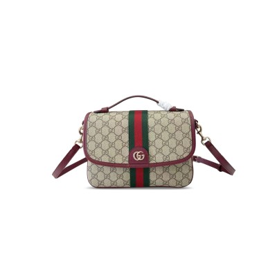 GUCCI OPHIDIA MEDIUM TOP HANDLE BAG 836842 (24*17.5*11.5cm)